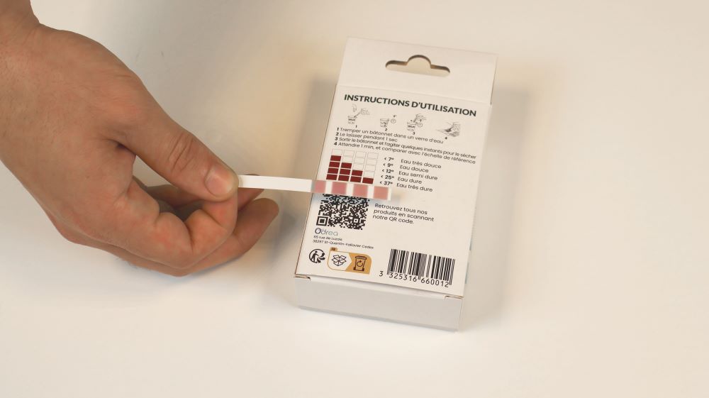 Vérif teneur en calcaire sur packaging